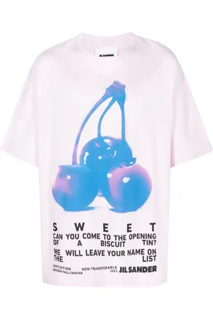 Jil Sander T-Shirt mit Slogan-Print
