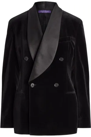 Ralph Lauren Doppelreihiger Samtblazer