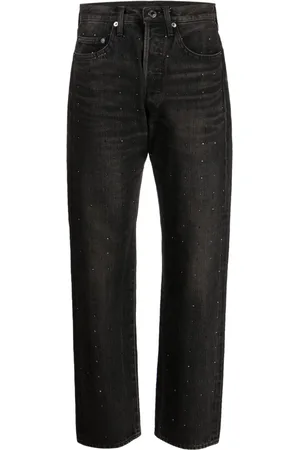UNDERCOVER Straight-Leg-Jeans mit Strass