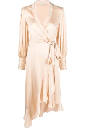 ZIMMERMANN Asymmetrisches Seidenkleid