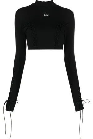 OFF-WHITE Cropped-Top mit Schnürung