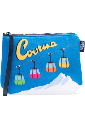 MC2 SAINT BARTH Aline Clutch mit Seilbahn-Print