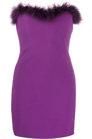 AMEN Minikleid mit Federn