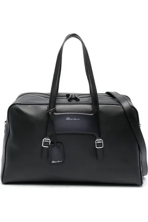 santoni Reisetasche mit Logo-Print