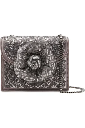 Oscar de la Renta Mini-Tasche mit Kristallen