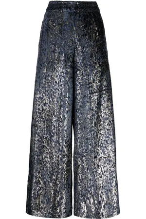 BIYAN Palazzohose mit Jacquardmuster