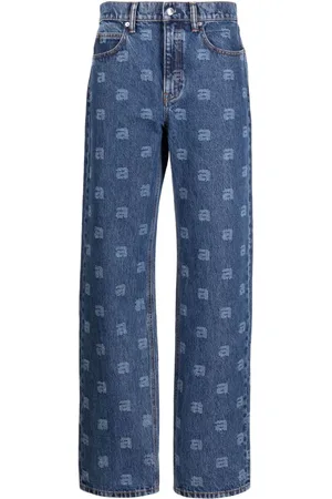 Alexander Wang Gerade Jeans mit Logo-Print