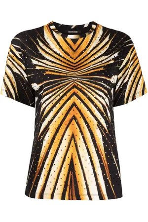 Roberto Cavalli T-Shirt mit Kristallen