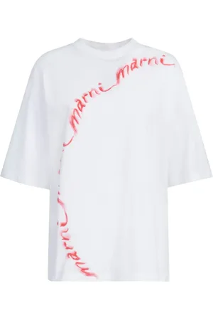Marni T-Shirt mit Logo-Print