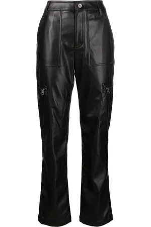 DKNY Ausgestellte Cargohose aus Faux-Leder