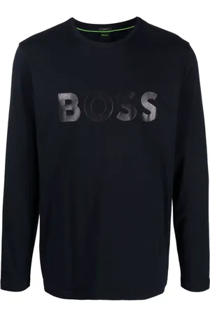 HUGO BOSS Langarmshirt mit Logo-Print