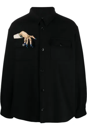 UNDERCOVER Hemdjacke mit Handstickerei