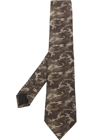 Givenchy Seidenkrawatte mit Camouflagemuster