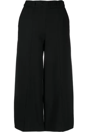 Twin-Set High-Waist-Hose mit Logo-Schild