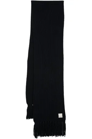 Emporio Armani Grob gestrickter Schal mit Fransen