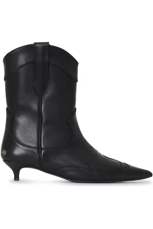 ANINE BING Rae Stiefel mit Logo-Schild