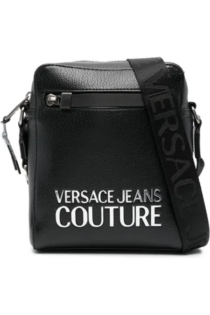 VERSACE Kuriertasche aus Faux-Leder mit Logo