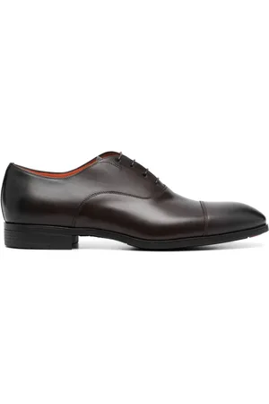 santoni Schnürschuhe mit mandelförmiger Kappe