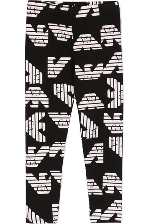 Emporio Armani Leggings mit Monogramm-Print