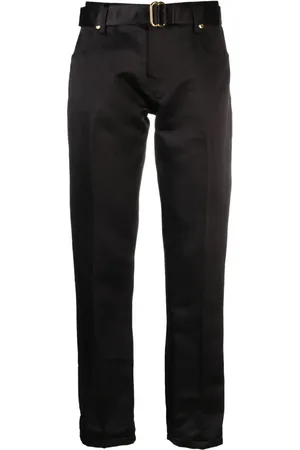 Tom Ford Boyfriend-Hose aus Duchess-Seidensatin