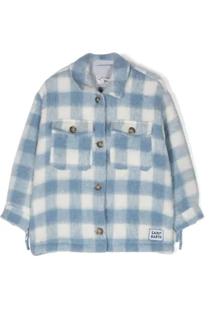 MC2 SAINT BARTH Karierte Marceline Hemdjacke mit Fransen
