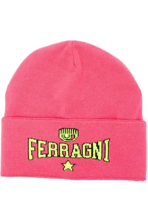 Chiara Ferragni Intarsien-Mütze mit Logo