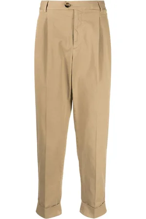 PT Torino Tapered-Hose mit Bundfalten