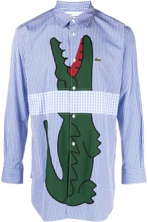 Comme des Garçons X Lacoste Kariertes Hemd mit Logo-Print