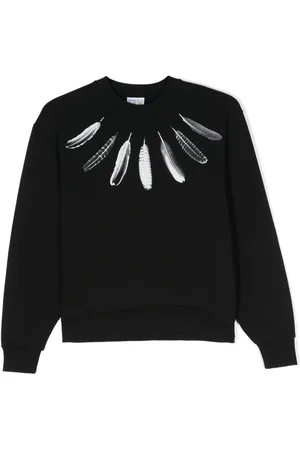 MARCELO BURLON Sweatshirt mit Feder-Print