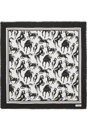 Balmain Schal mit Pferde-Print