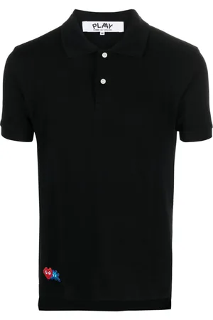 Comme des Garçons X Invader Poloshirt mit Logo-Applikation