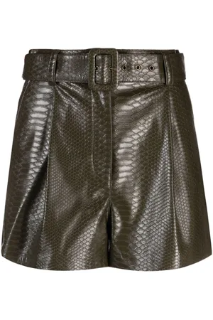 Twin-Set Mini-Shorts mit Schlangenleder-Effekt
