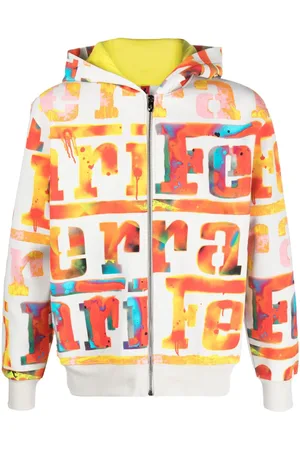 FERRARI Kapuzenjacke mit Logo-Print