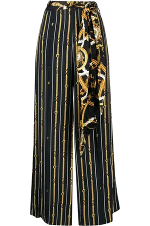 Camilla Seidenhose mit "Coast To Coast"-Print