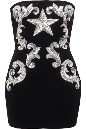 Balmain Besticktes Minikleid