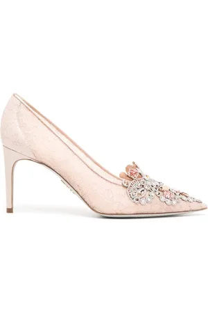 RENE CAOVILLA Pumps mit Kristallen 80mm
