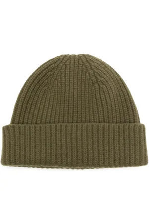 PRINGLE OF SCOTLAND Gerippte Strickmütze mit Umschlag