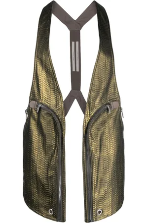Rick Owens Bauhaus Weste aus Schlangenleder