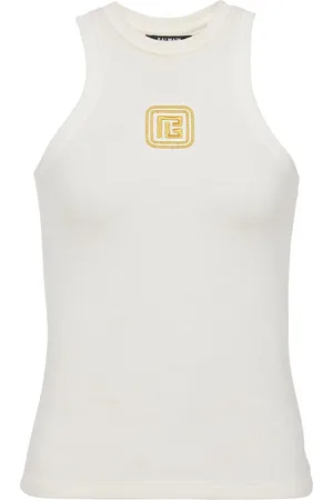 Balmain Tanktop mit Logo-Stickerei