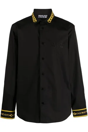 VERSACE Hemd mit Chain Couture-Print
