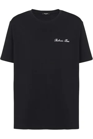 Balmain T-Shirt mit Logo-Stickerei