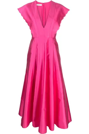 Serafini Radzmir Midikleid mit Wellenkanten