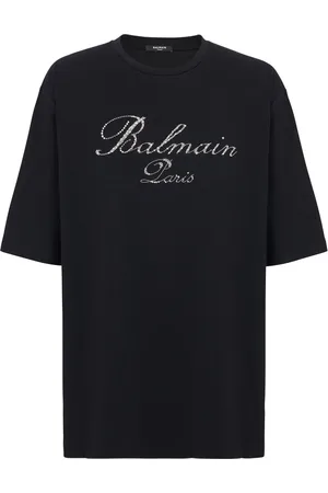 Balmain T-Shirt mit Signature-Stickerei