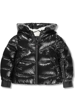 Moncler Gefütterte Jacke mit Logo-Applikation