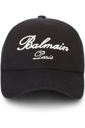 Balmain Baseballkappe mit Signature-Stickerei