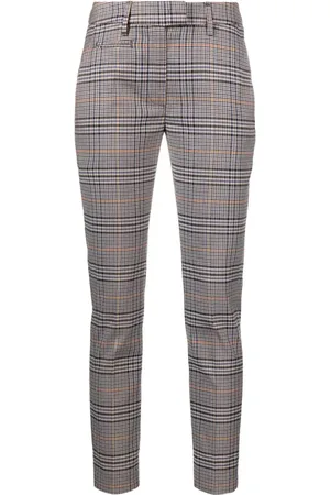 Dondup Cropped-Hose mit Karomuster