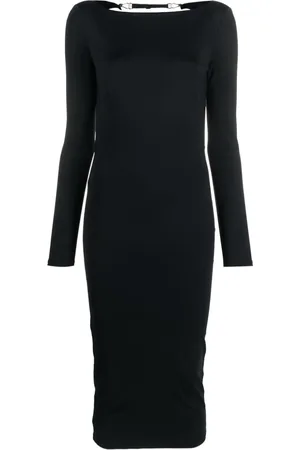 MAISON CLOSE Midikleid mit offenem Rücken