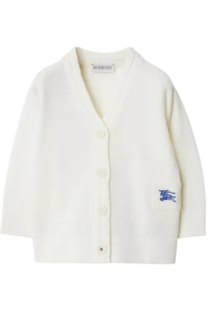 Burberry Bestickter Cardigan mit V-Ausschnitt