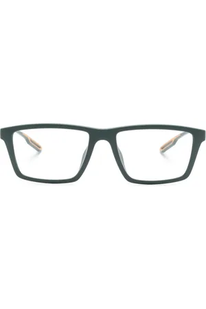 Emporio Armani Eckige Brille mit Logo-Prägung