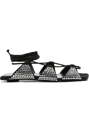 The Attico Sandalen mit Kristallen